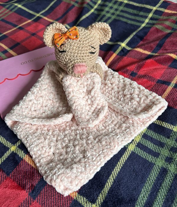 Naninha manta de apego em crochê handmade snuggle amigurumi