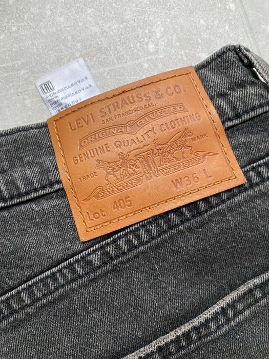 Чоловічі джинсові шорти Levi's сірі 405 w 36