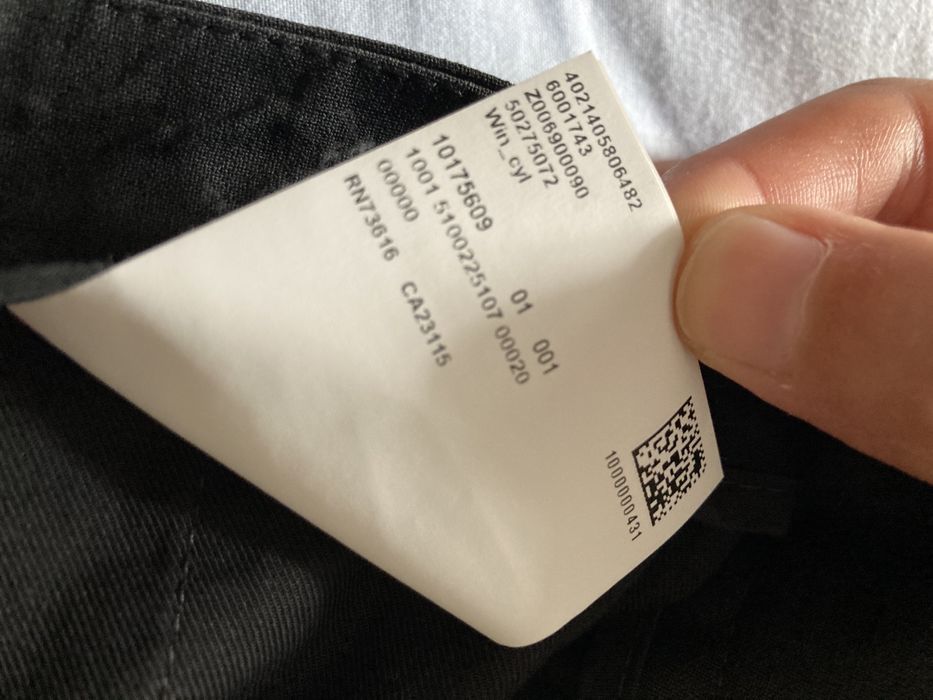 Calças de fato Hugo Boss pretas tamanho 48