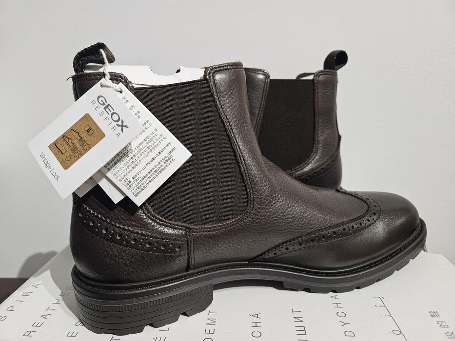 Botas pele de homem Geox