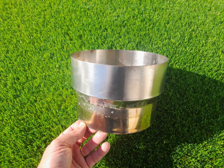 Redutor chaminé em aço inoxidável 200mm 180mm