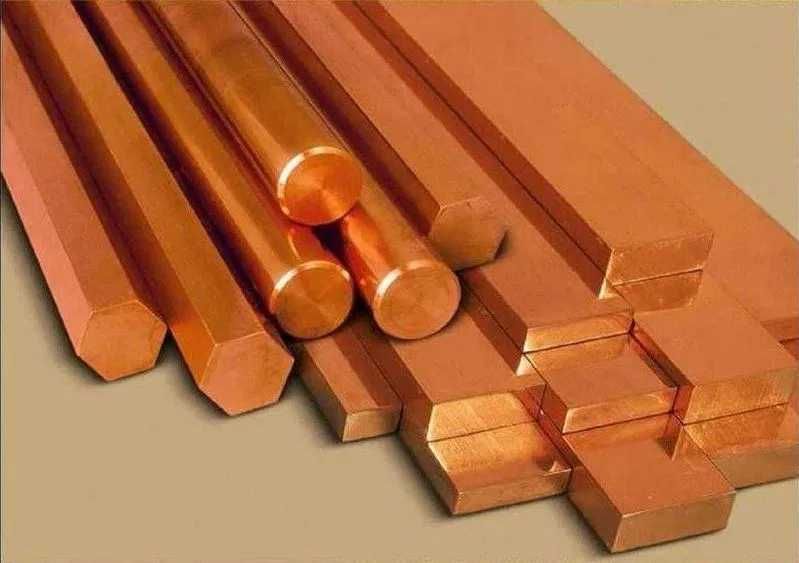 Мідь лист круг М1 М2 М3 труба мідна шестигранник пруток відливка чушка