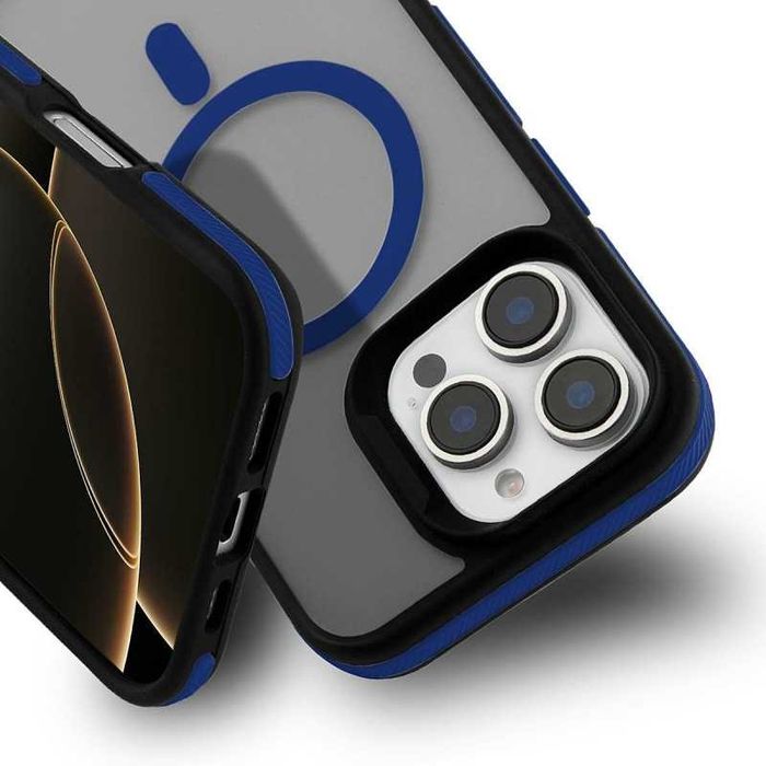Etui MAGARMOR do Apple iPhone 13 PRO MAX granatowy  MagSafe