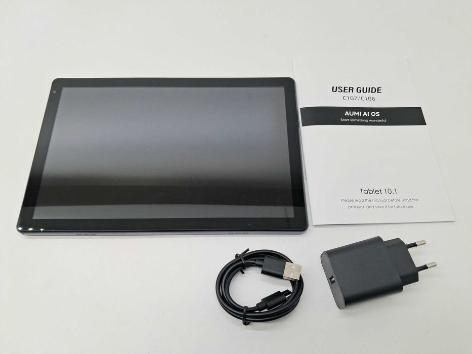 Tablet 10,1" Android Aumi OS 4+20GB/128GB (ładowarka + kabel USB-C)