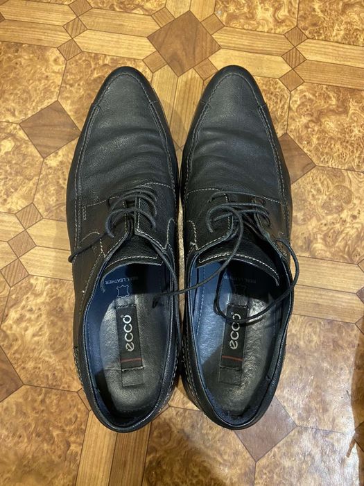 Кожанные туфли ecco, 44-45 р.