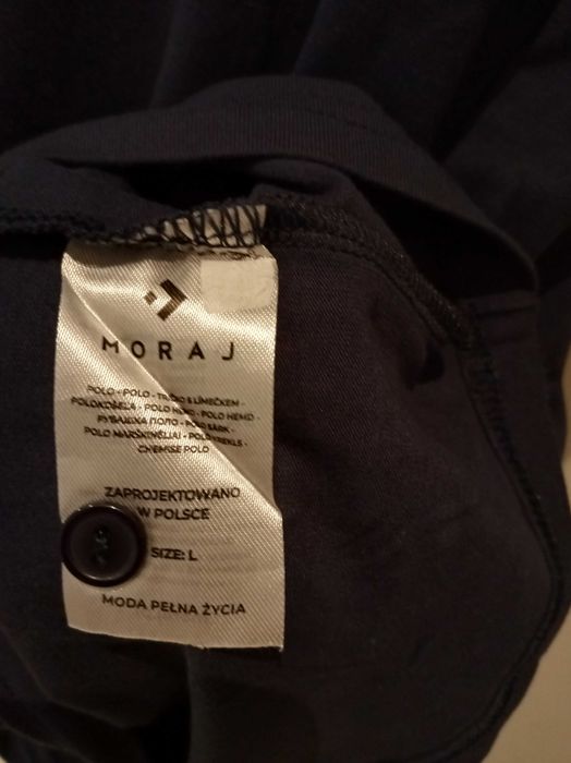 Koszulka polo Moraj rozm L granatowa