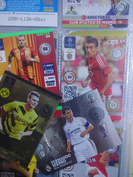 Карточки - Panini Adrenalyn XL UEFA Champions