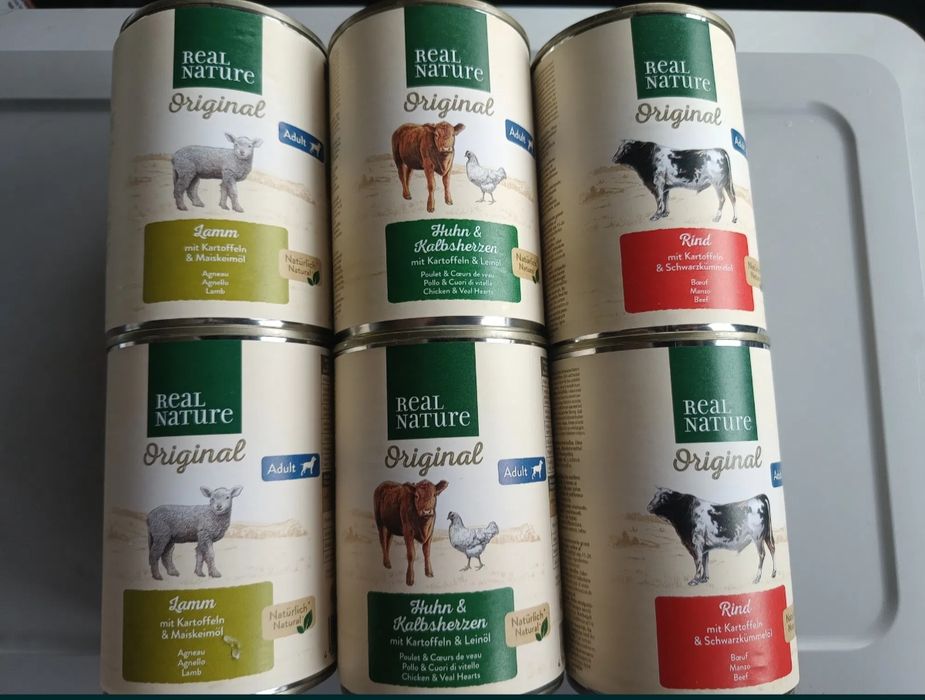 REAL NATURE Adult dla psów Zestaw mieszany 6 x 400 g