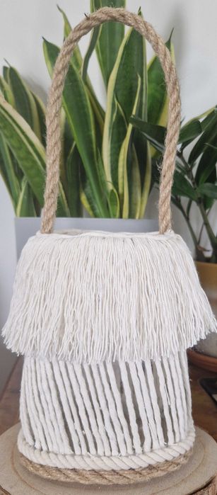 Lampion, latarnia na świeczkę, świecznik BOHO