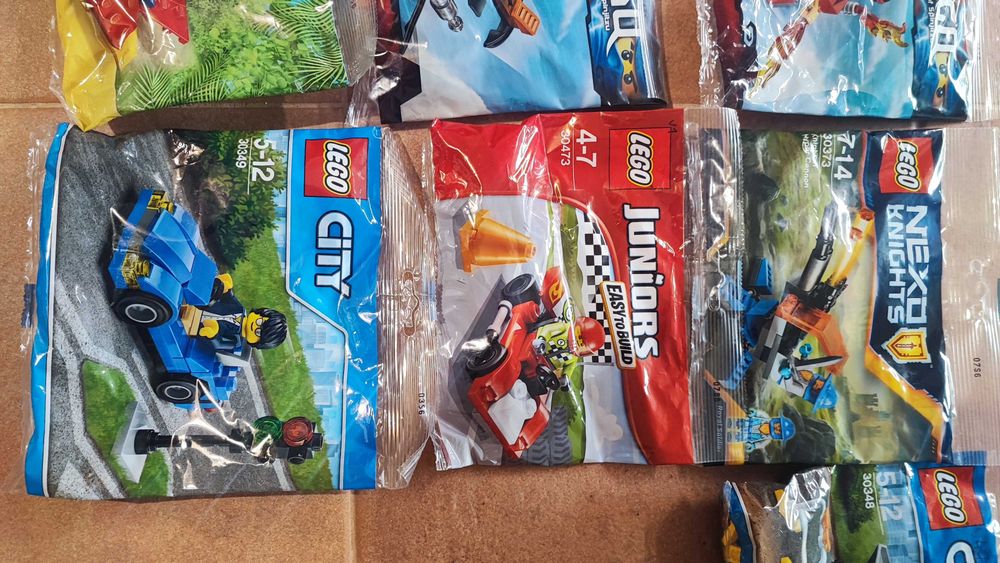 Lote 10 LEGO Polybags Descontinuados Novos e Selados