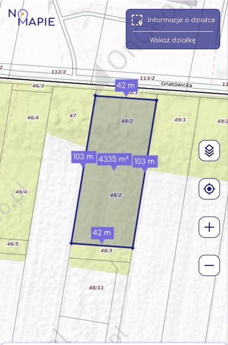 Działka usługowa Paprotnia gm. Teresin 4342 m² - Widok 5