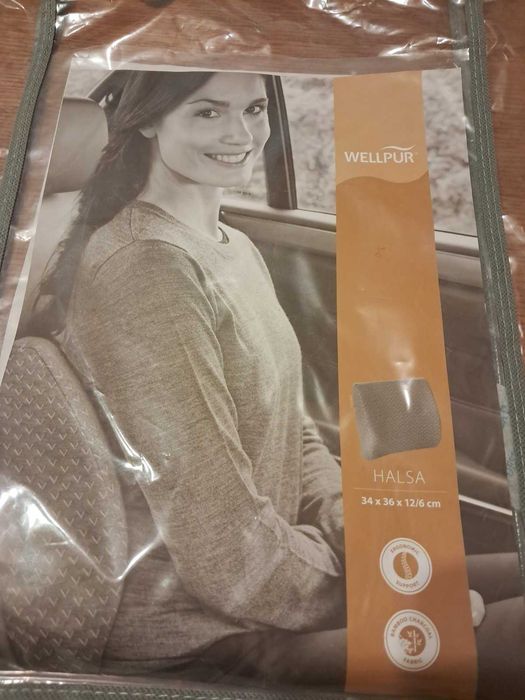 Подушка під спину WELLPUR HALSA 34х36х12/6см