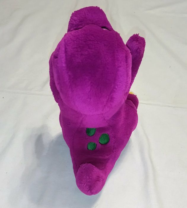 Игрушка. Плюшевая . Винтажная . Dakin Barney . Фиолетовый динозавр.