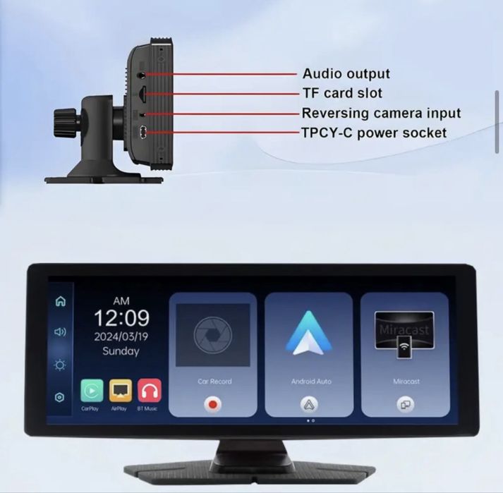 Автомагнітола сенсорна carplay