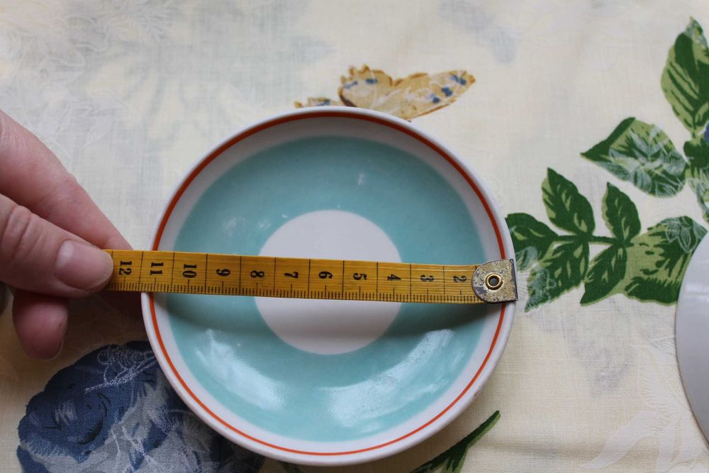 Блюдца маленькие в коллекцию старое Полонное 60-е гг 3 штуки