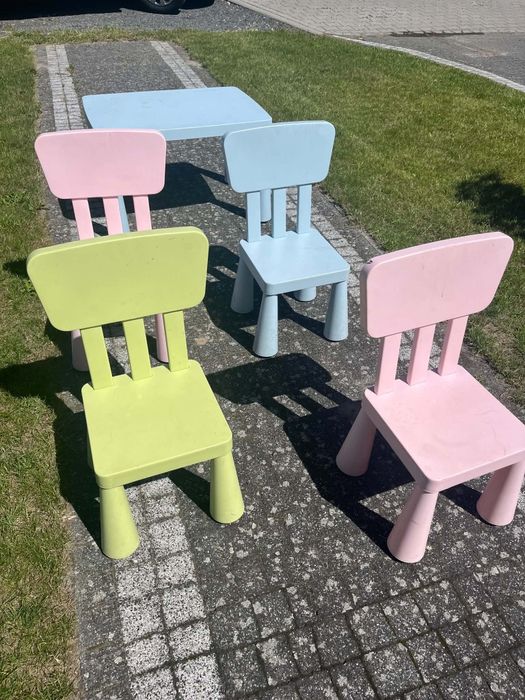 Stolik i krzesełka Ikea Mamut