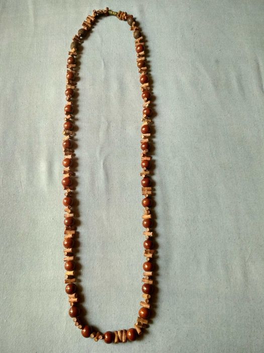 Деревянные бусы, намисто, сережки