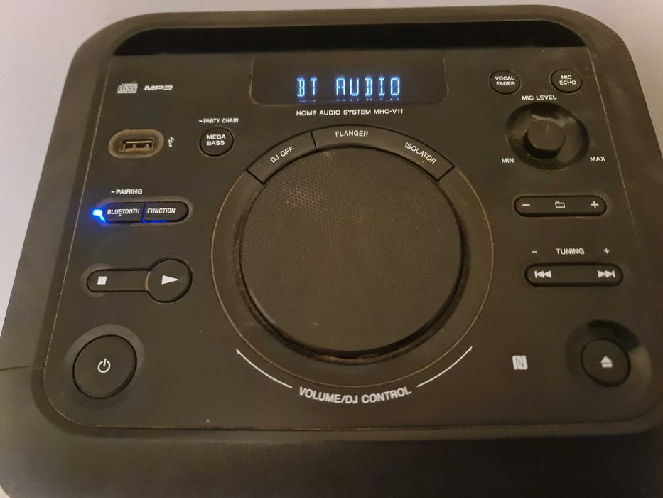Coluna Sony MHC V11 Bluetooth, Radio, CD, USB e KARAOKE