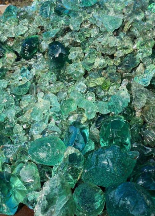 Ерклез эрклез кускове скло скляний камінь сітка для габіонів та декору