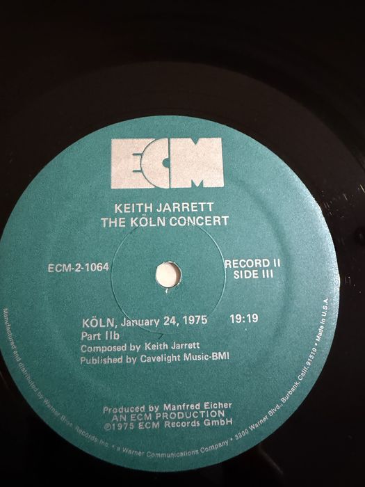 Keith Jarrett The Koln Concert USA EX/VG 2 LP