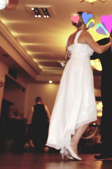 Sukienka ślubna asymetryczna rozm. 42