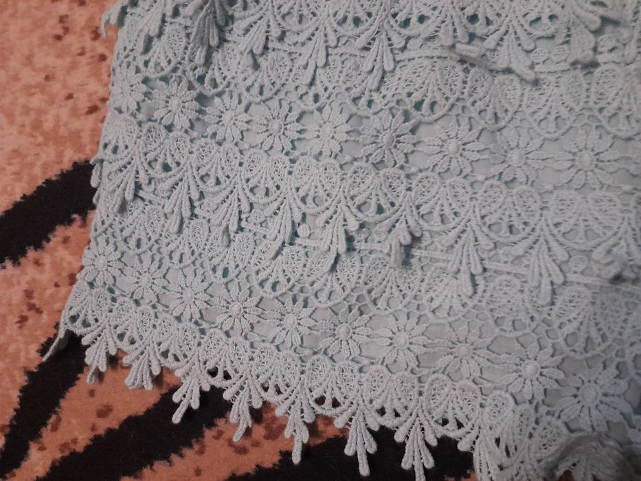 Spodenki koronkowe miętowe lub spodenki koronkowe koralowe włoskie SML