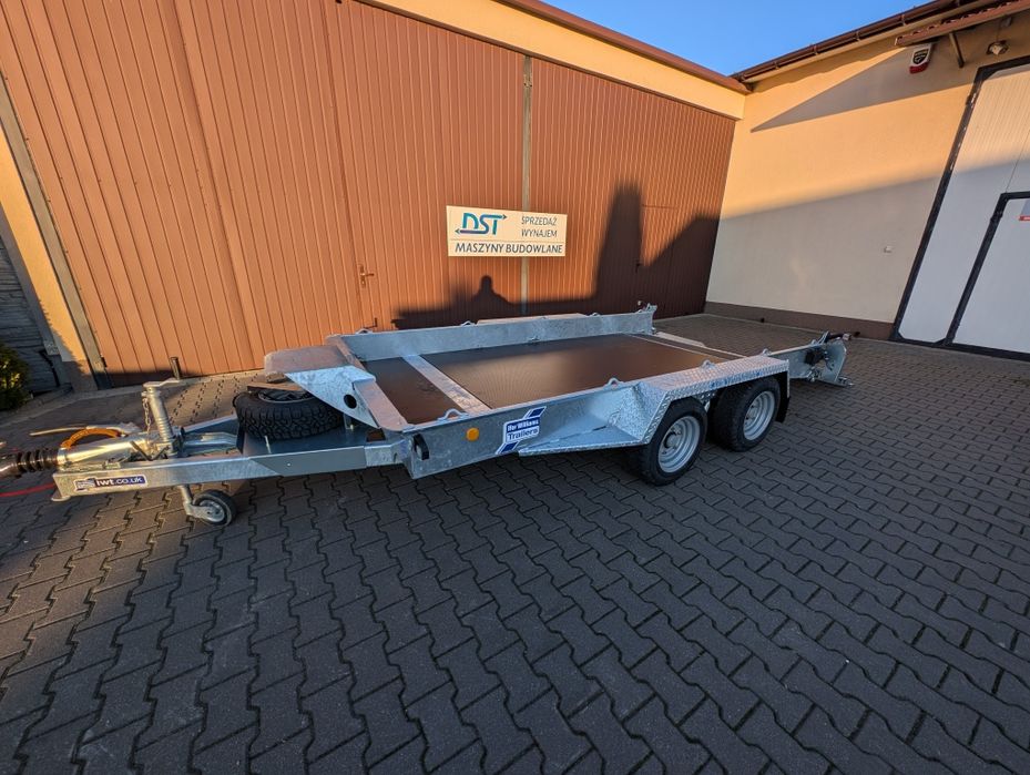 Wynajem przyczep przyczepki pod koparkę, walec, podnośnik