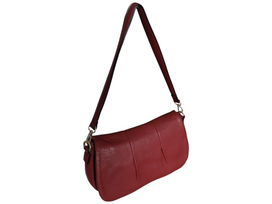 Czerwona Mała Listonoszka Damska na Ramię Miejski Styl