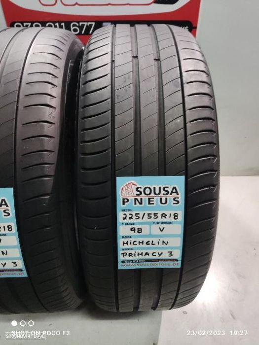 2 pneus semi novos 225-55r18 michelin - oferta dos portes