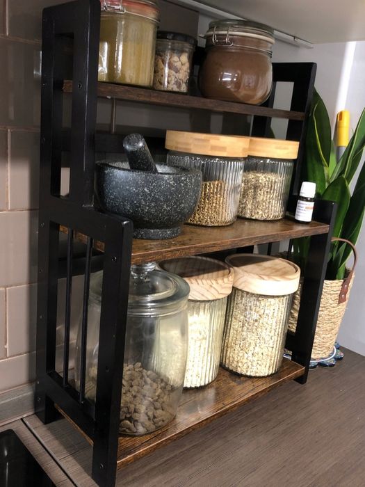 Półka Na Przyprawy Regał Kuchenny Łazienkowy Organizer Loft 3 Poziomow