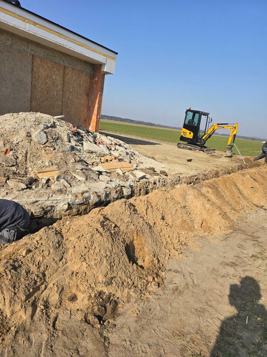 Usługi koparką i minikoparką prace ziemne