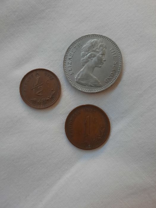 3 Moedas Rodésia antigas