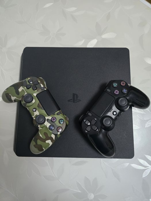 PS4 Slim CUH-2216A/Playstation 4 Slim +2 геймпада + HDMI