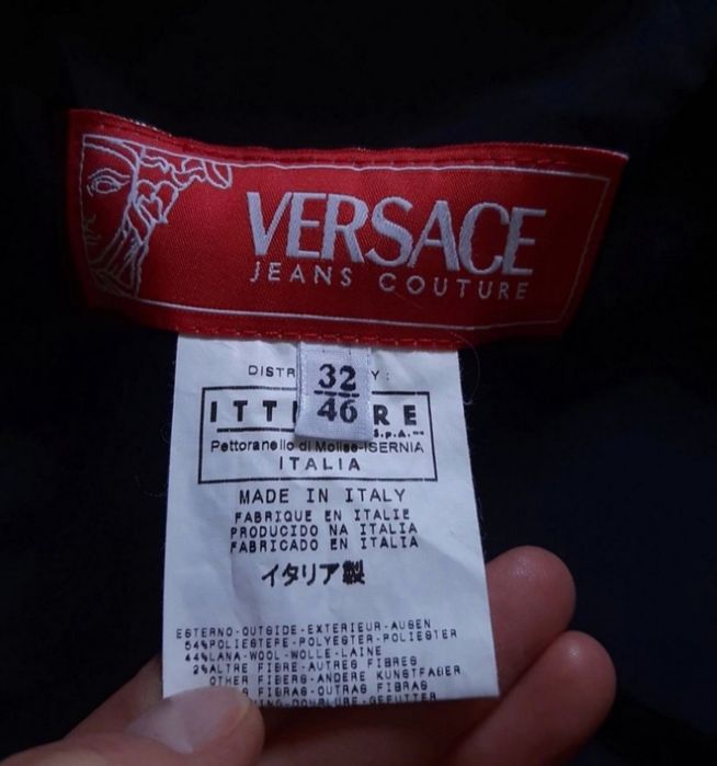 Kurtka Versace Jeans Couture z dodatkiem wełny