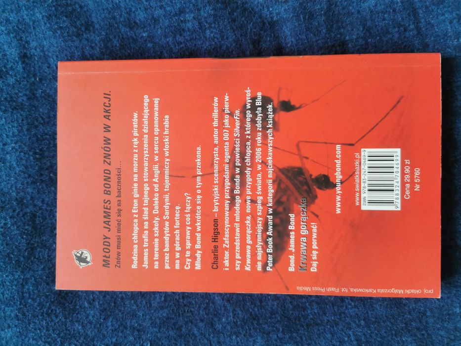 Książka "Krwawa gorączka" Charlie Higson, nowa