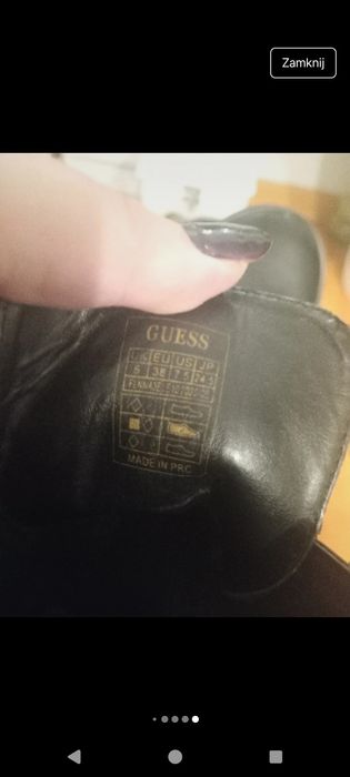 Buty czarne Guess 38