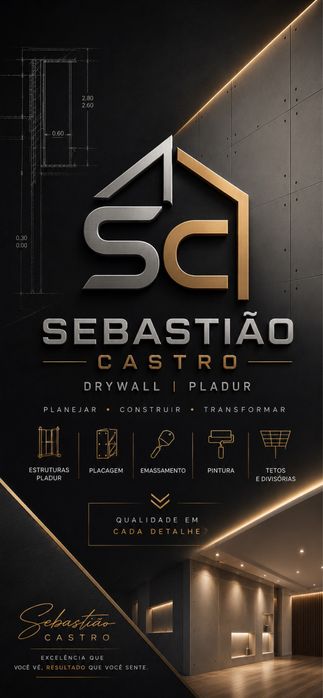 Pladur/Drywall/Chão Flutuante/Pintura