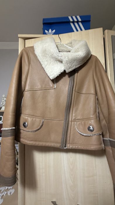 naturalny kożuch Burberry