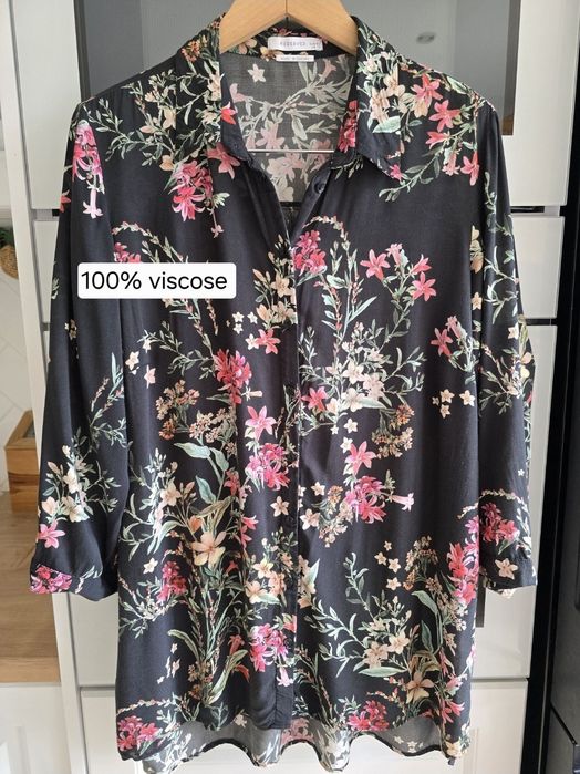 Koszula Reserved 40 w kwiaty wiskoza
