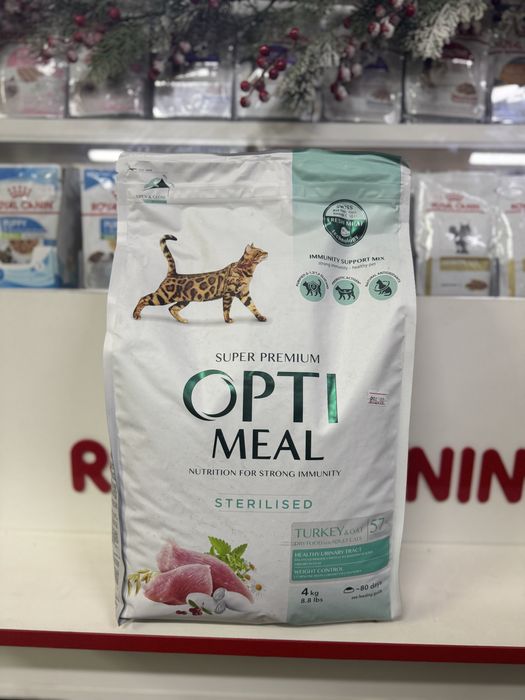 Сухий корм OptiMeal для котів 4кг