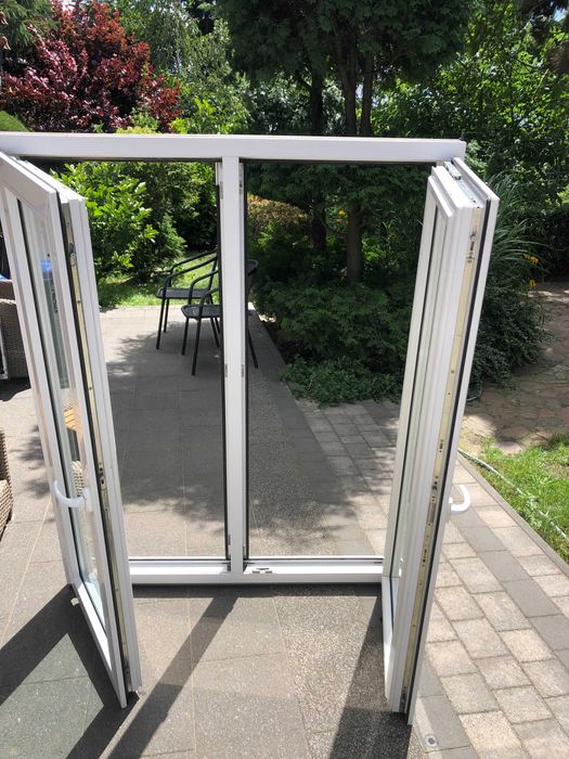 używane okno pcv wys 153 cm/ szer 123 cm