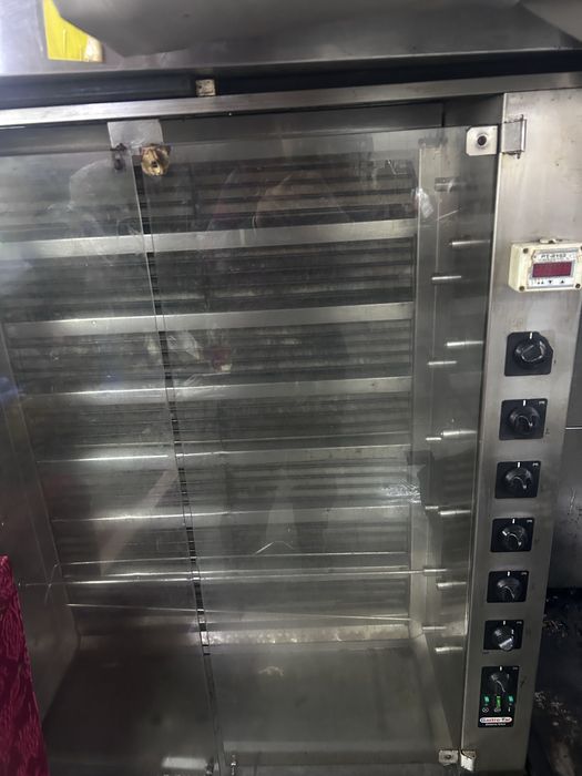 Електричний гриль для курей на 100 штук.