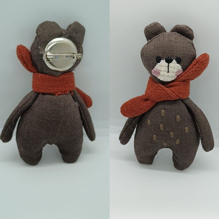 Śliczna broszka miś,nowa