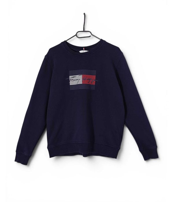 Damska Bluza Crewneck Logo Granatowa Tommy Hilfiger |R. M