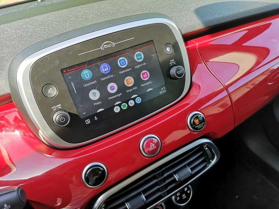 Kamera cofania fiat 500x 500L dla radio nawigacja uconnect montaż