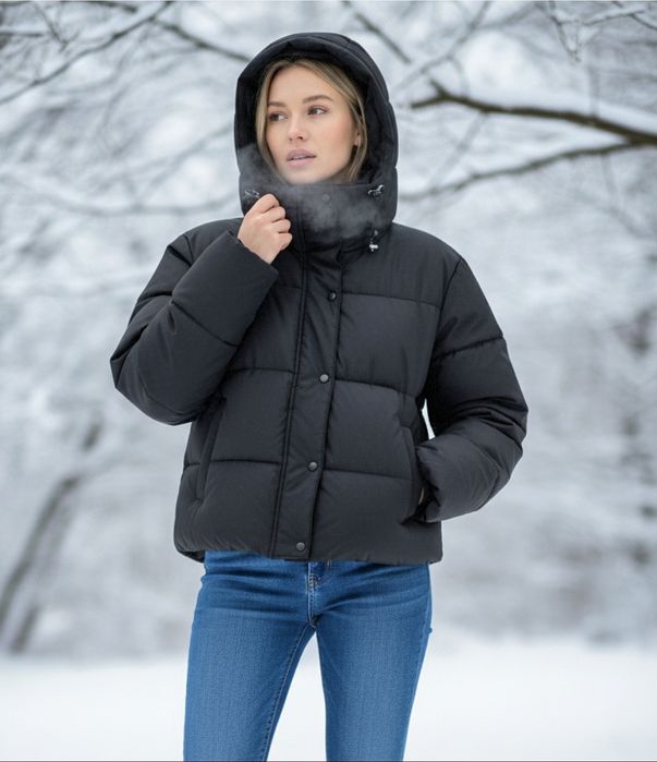 Стильна жіноча куртка-пуховик Santa(Розмір S).