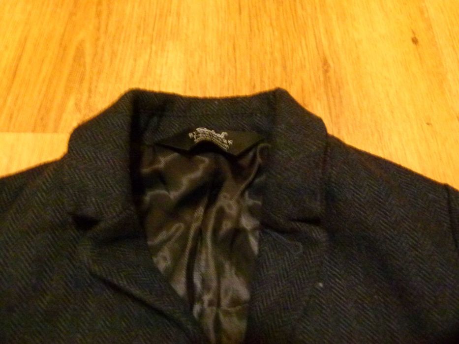 rozm 128 Primark marynarka szara w jodełkę chłopięca