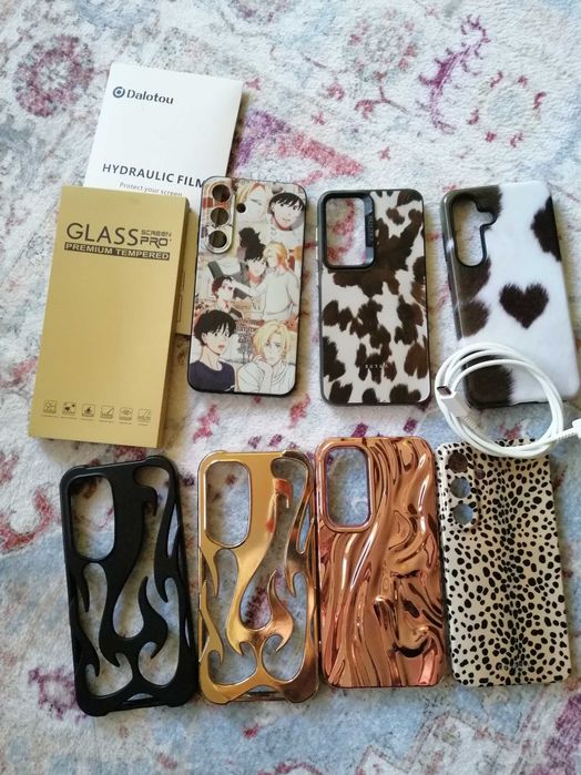 Samsung Galaxy S25 miętowy + pudełko + szkło i folia + kabel i case’y
