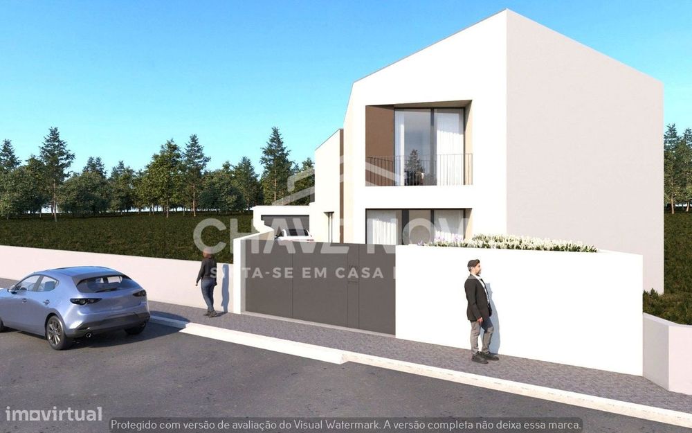 Moradia Geminada V3 Nova c/ Jardim e Garagem em Argoncilhe