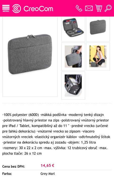 Сумка для планшета, органайзер